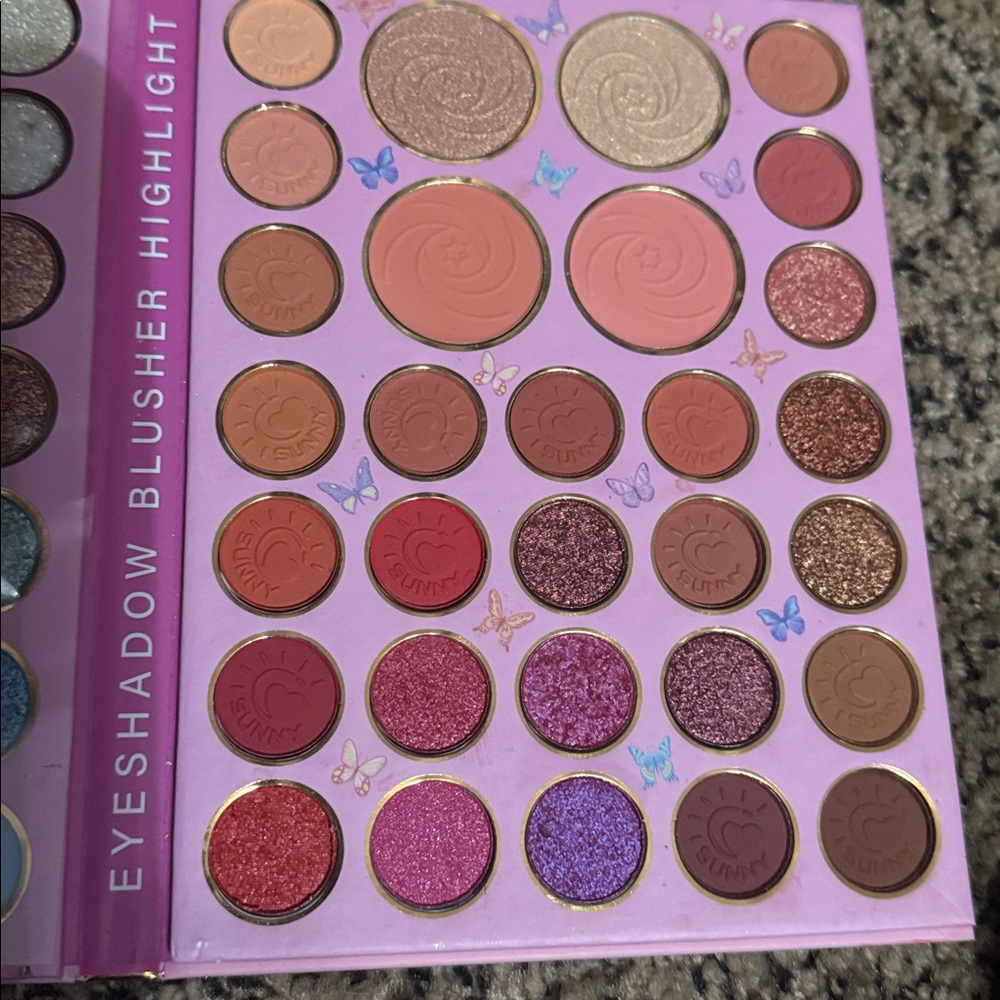 HUDA BEAUTY Ariana Grande 66 Colors Makeup Palette - Pink and Purple - Picture 3 of 3